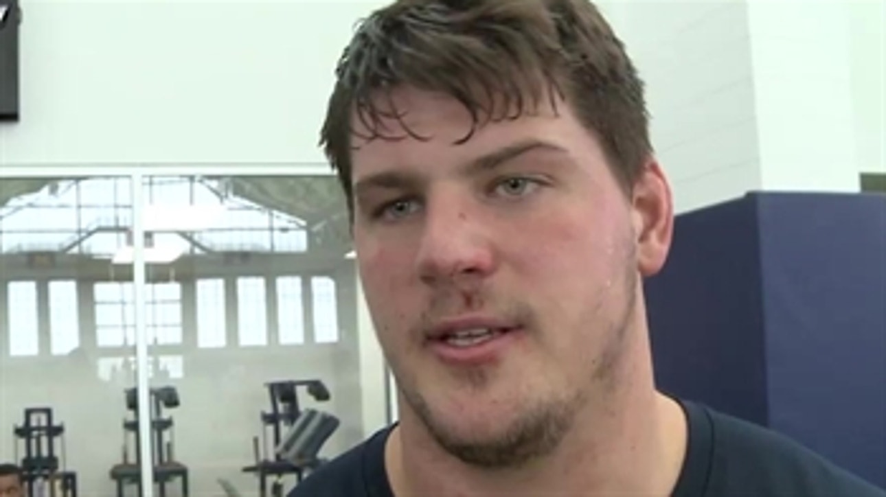 Lewan and Gallon talk after Michigan Pro Day