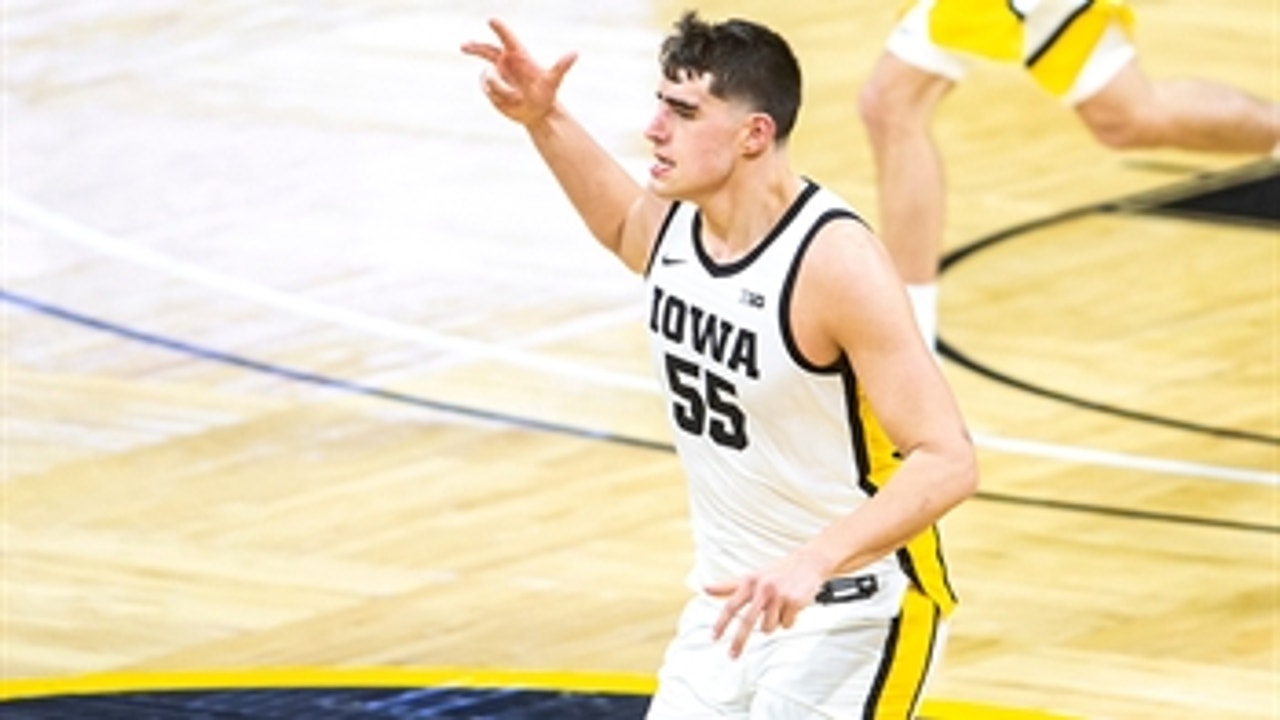 Luka Garza's 27-points, 12-rebound performance propels No. 8 Iowa to 84-78 win over Michigan St.