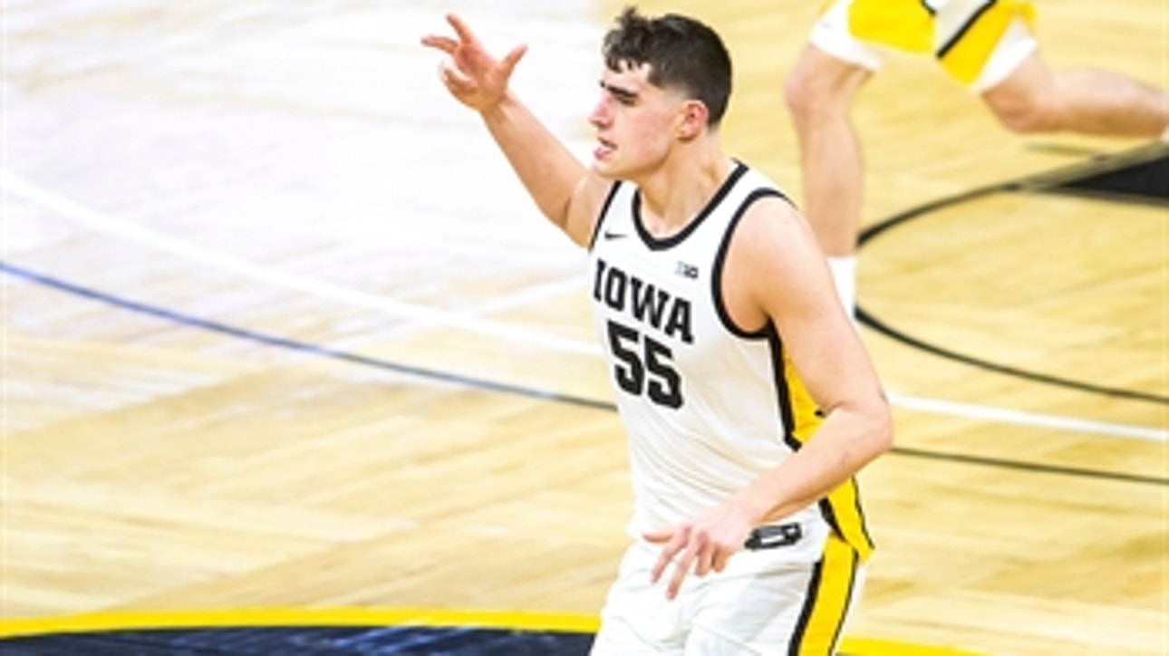Luka Garza's 27-points, 12-rebound performance propels No. 8 Iowa to 84-78 win over Michigan St.