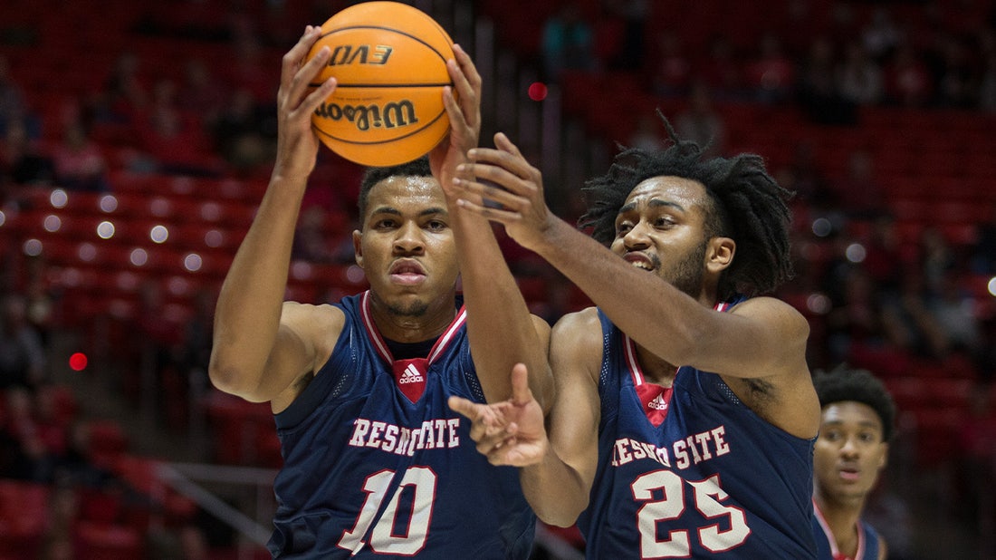 Orlando Robinson dazzles in front of his home crowd as Fresno State outlasts UNLV, 73-68