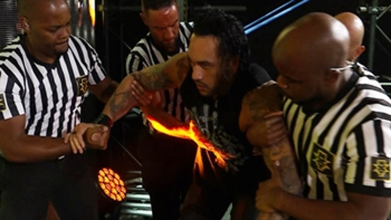 Damian Priest is helped backstage after being attacked by Karrion Kross: WWE Network Exclusive, Dec. 9, 2020