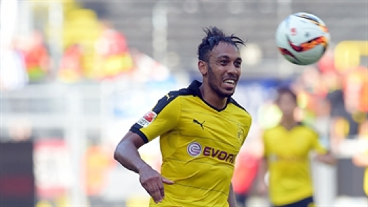 Aubameyang responds for Borrusia Dortmund versus Hannover - 2015-16 Bundesliga Highlights