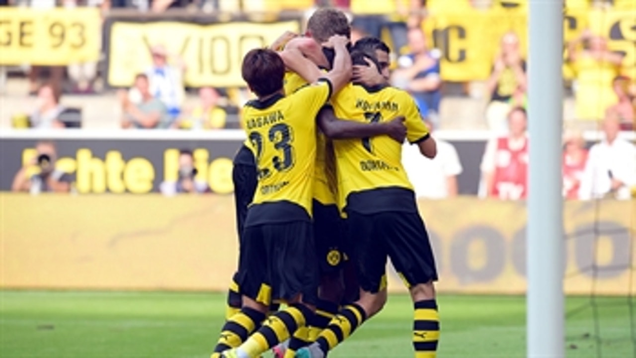 Mkhitaryan goal puts Borrusia Dortmund up 2-1 over Hannover - 2015-16 Bundesliga Highlights