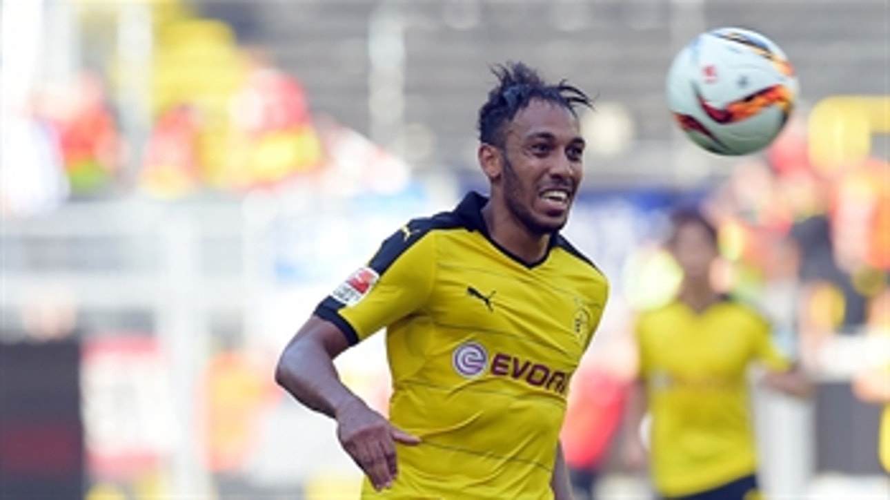 Aubameyang responds for Borrusia Dortmund versus Hannover - 2015-16 Bundesliga Highlights