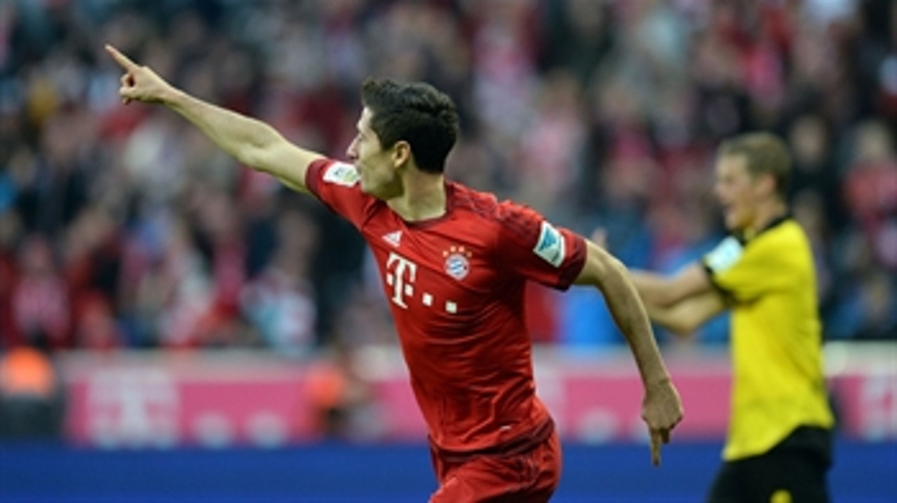 Lewandowski's brace gives Bayern Munich 4-1 advantage - 2015-16 Bundesliga Highlights