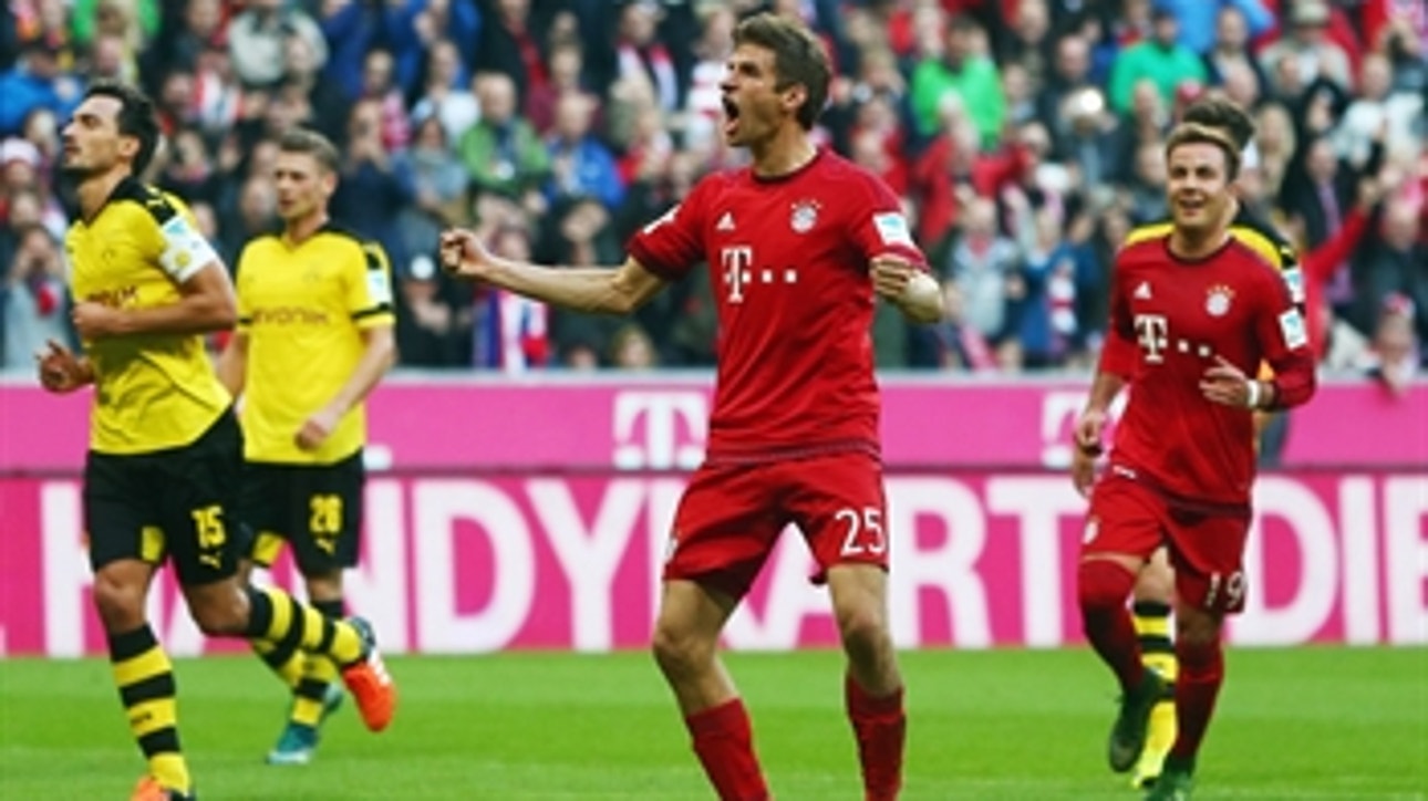 Muller doubles Bayern Munich's lead against Borussia Dortmund - 2015-16 Bundesliga Highlights