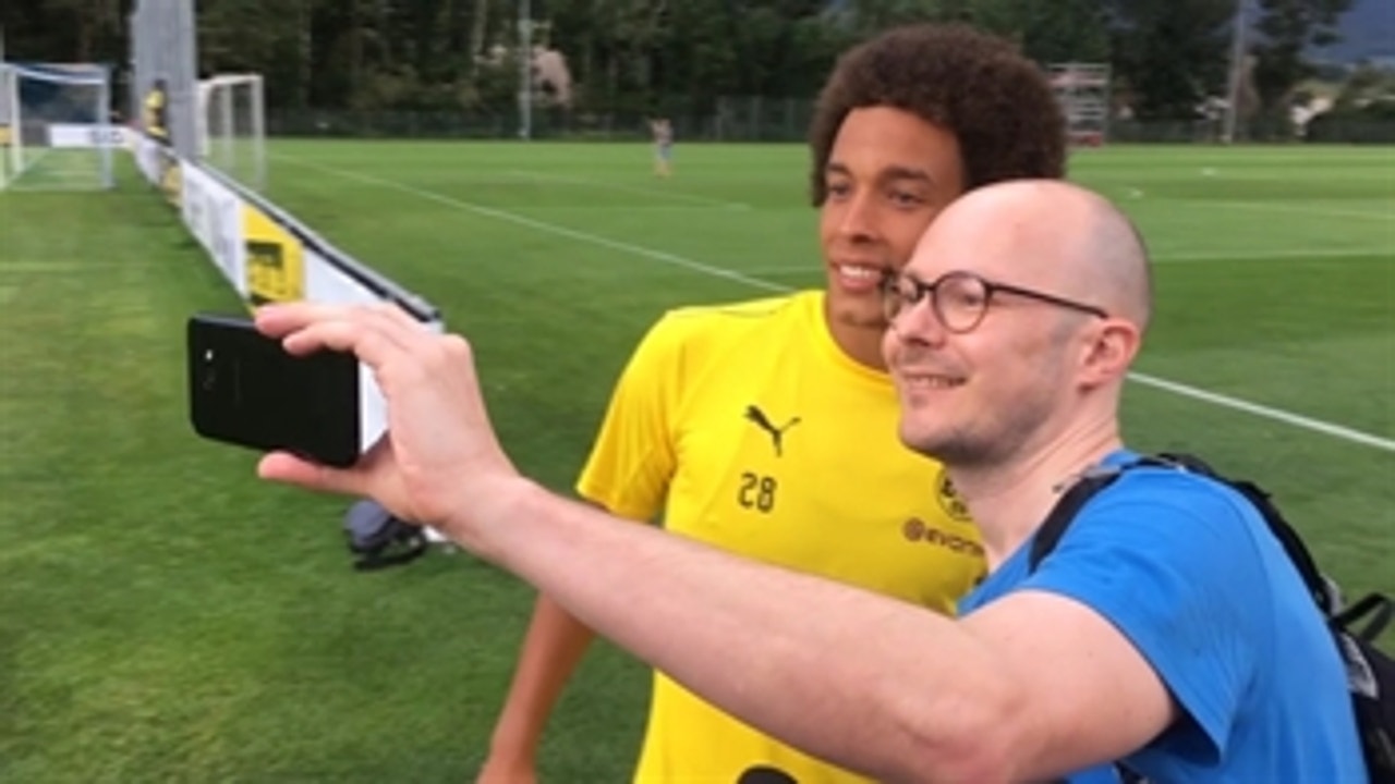 Axel Witsel trains with Borussia Dortmund for the first time