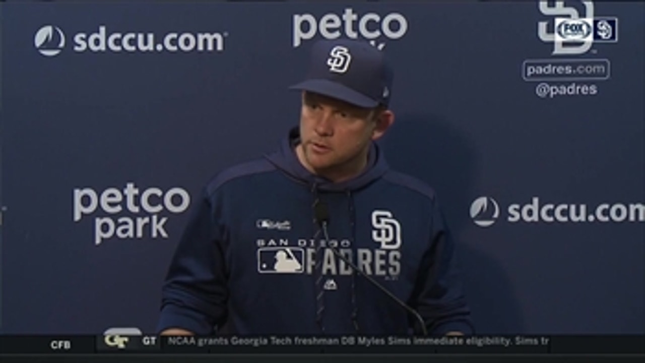 Padres manager Andy Green on 6-4 loss in extras