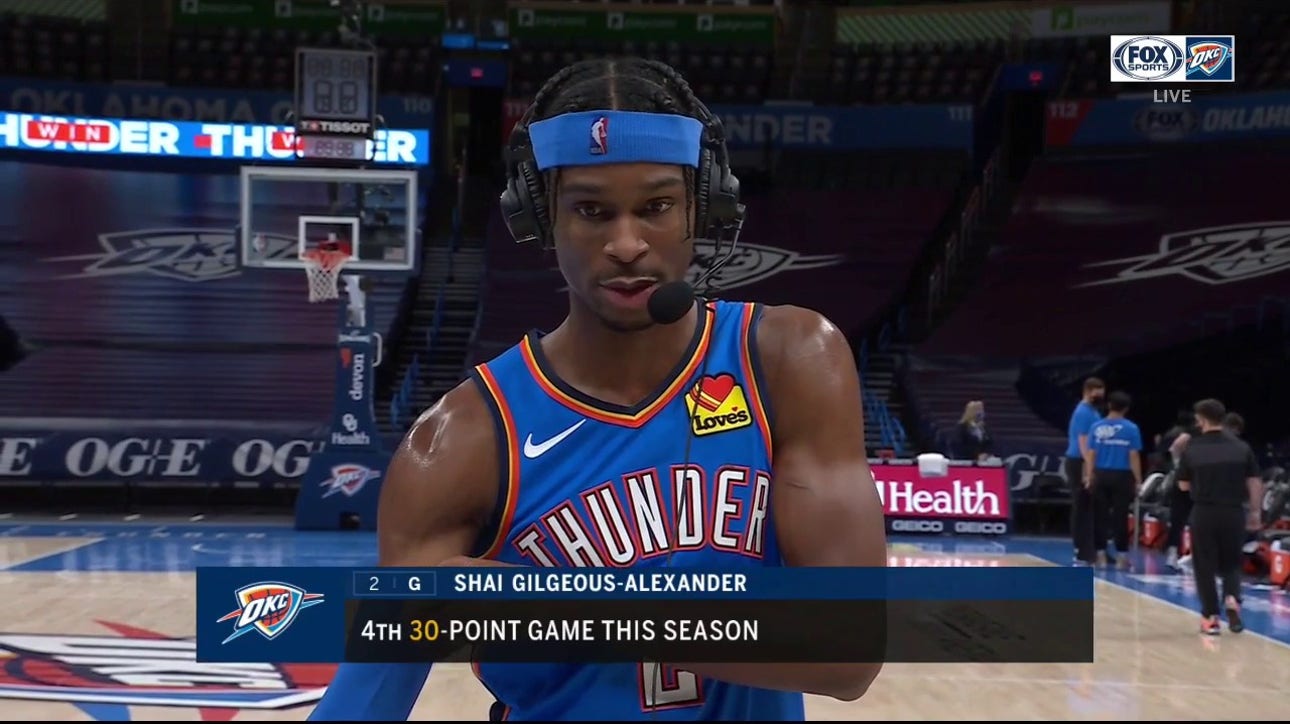 Shai Gilgeous-Alexander: 'At the end of the day we did enough to get a win'