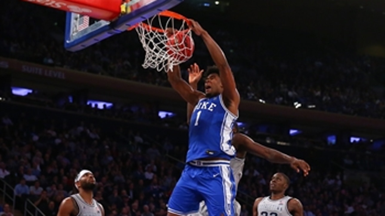 No. 1 Duke holds off Georgetown behind Vernon Carey Jr's double double