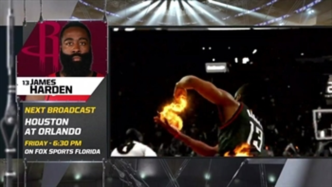 Magic get ready for a visit from james Harden, Rockets