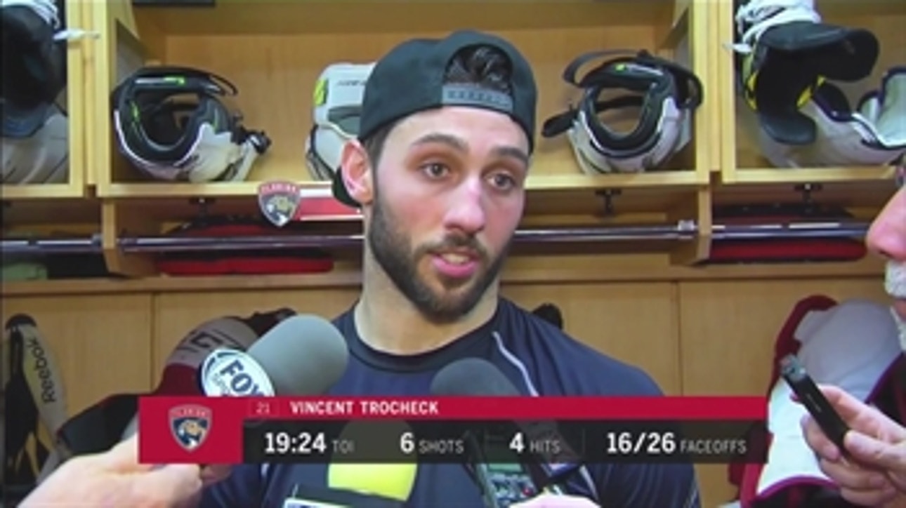Vincent Trocheck likes Panthers' well-rounded game Thursday night