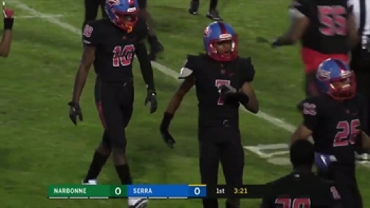 Week 4: Justin Pinkney turns tables for Serra with interception in end zone