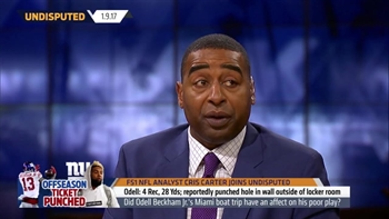 Cris Carter's advice for Odell following the Giants loss to the Packers ' UNDISPUTED