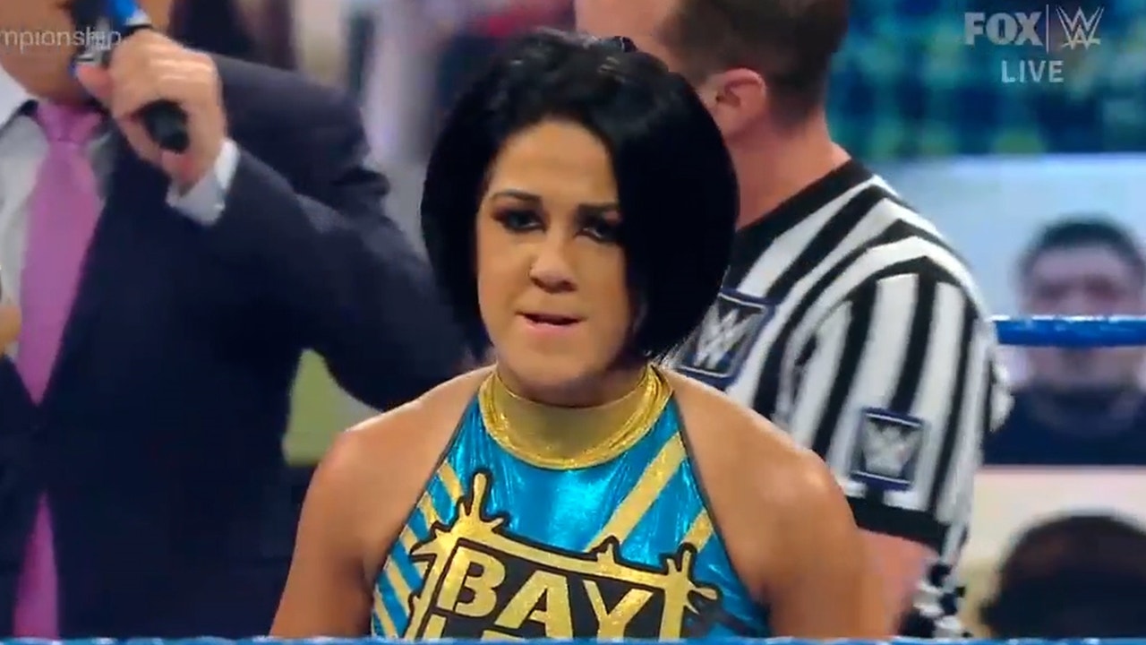 Bayley will stop at nothing to keep her title from former best friend Sasha Banks in vicious SmackDown
