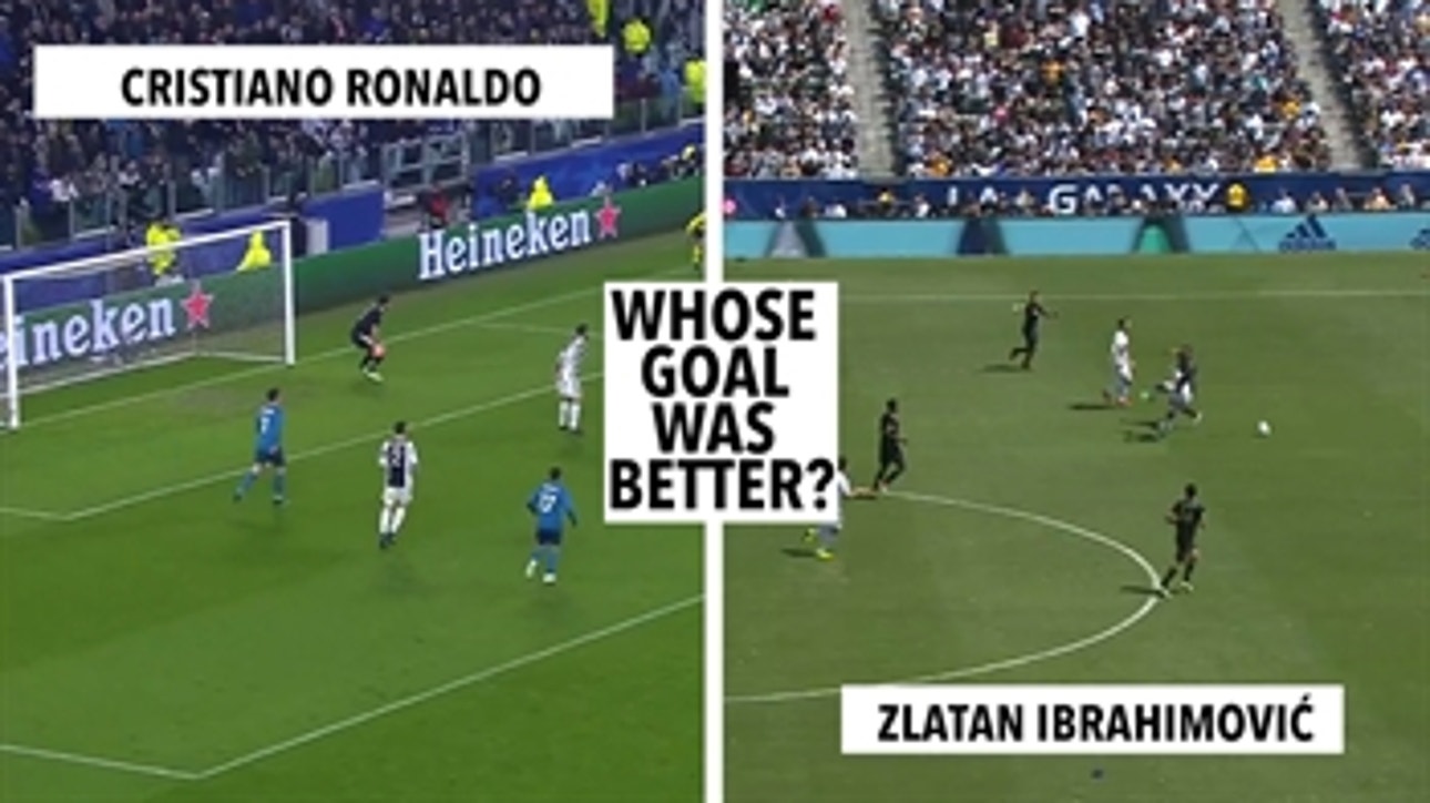 Which goal was better: Cristiano Ronaldo or Zlatan Ibrahimovic?