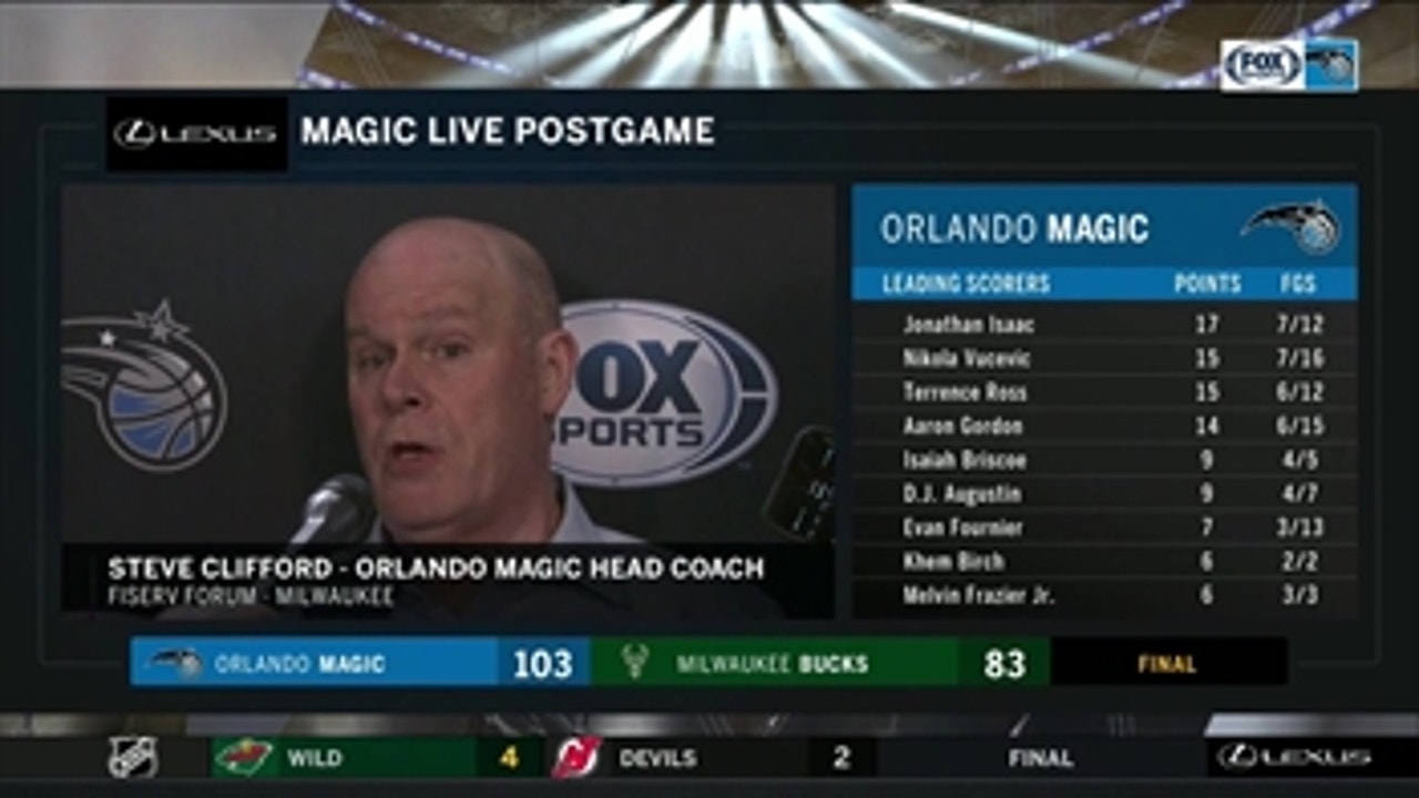 Steve Clifford says keeping Bucks out of the paint was key to 20-point win