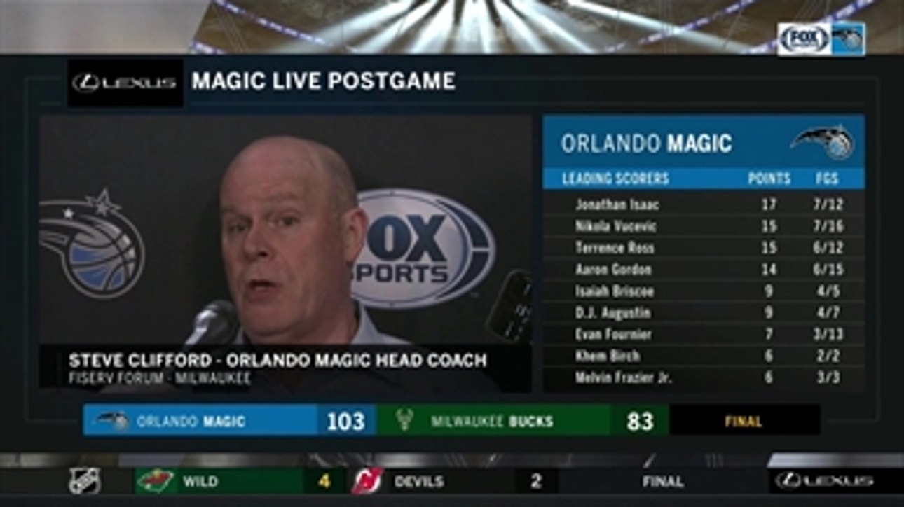 Steve Clifford says keeping Bucks out of the paint was key to 20-point win