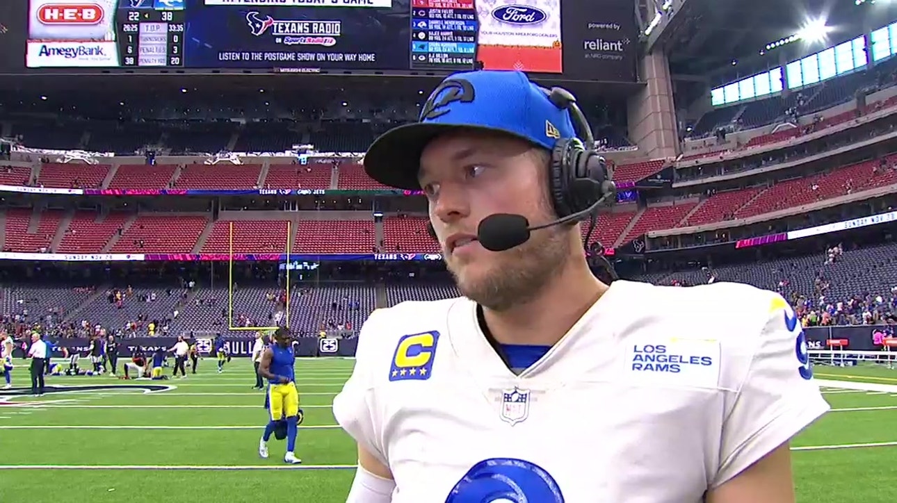 Matthew Stafford: It was huge to get the running game going in win over Texans