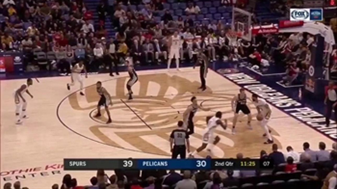 HIGHLIGHTS: Davis, Moore help Pelicans defeat Spurs