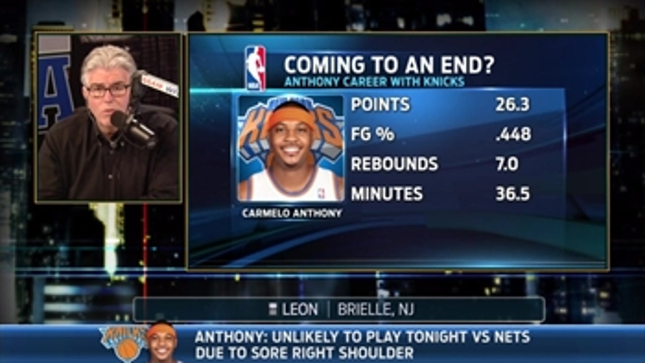 Francesa: Melo must sacrifice for Knicks to win