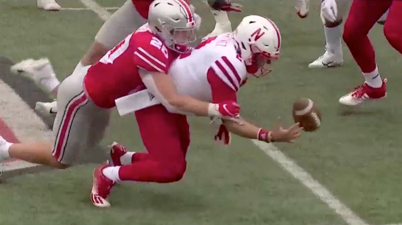 Ohio State forces fumble, returns for touchdown to extend lead, 38-14