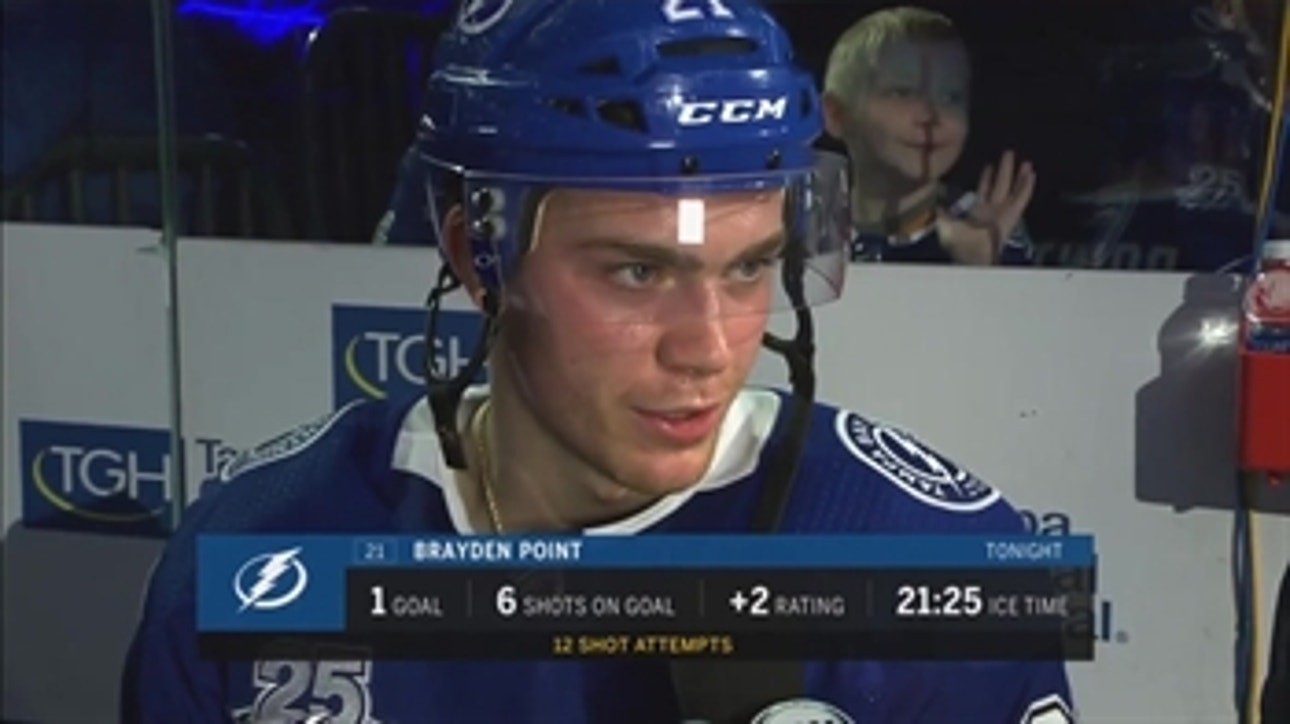 Brayden Point: We want to be able to take care of home ice