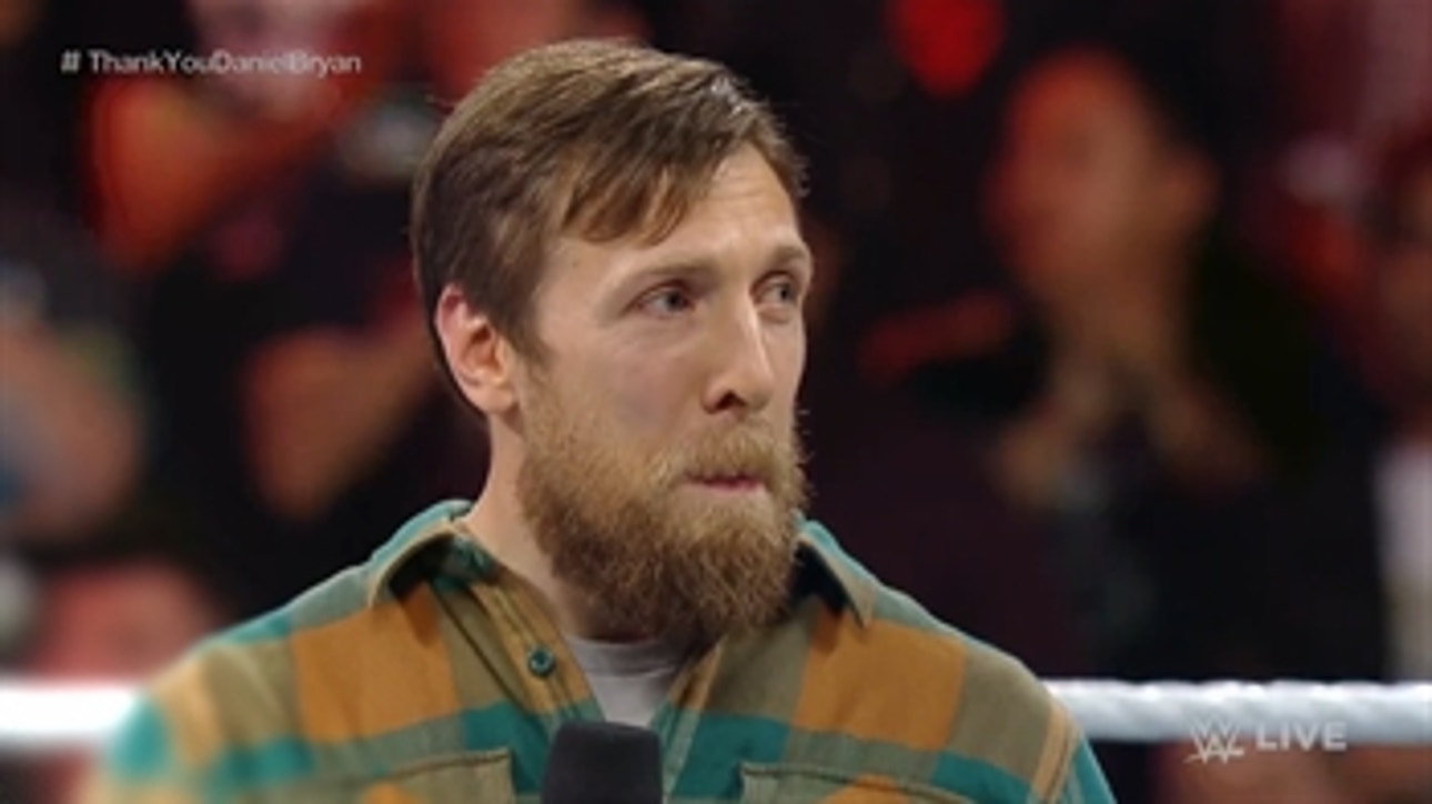 Former WWE champ Daniel Bryan's emotional appearance on Raw ends with perfect sendoff from fans