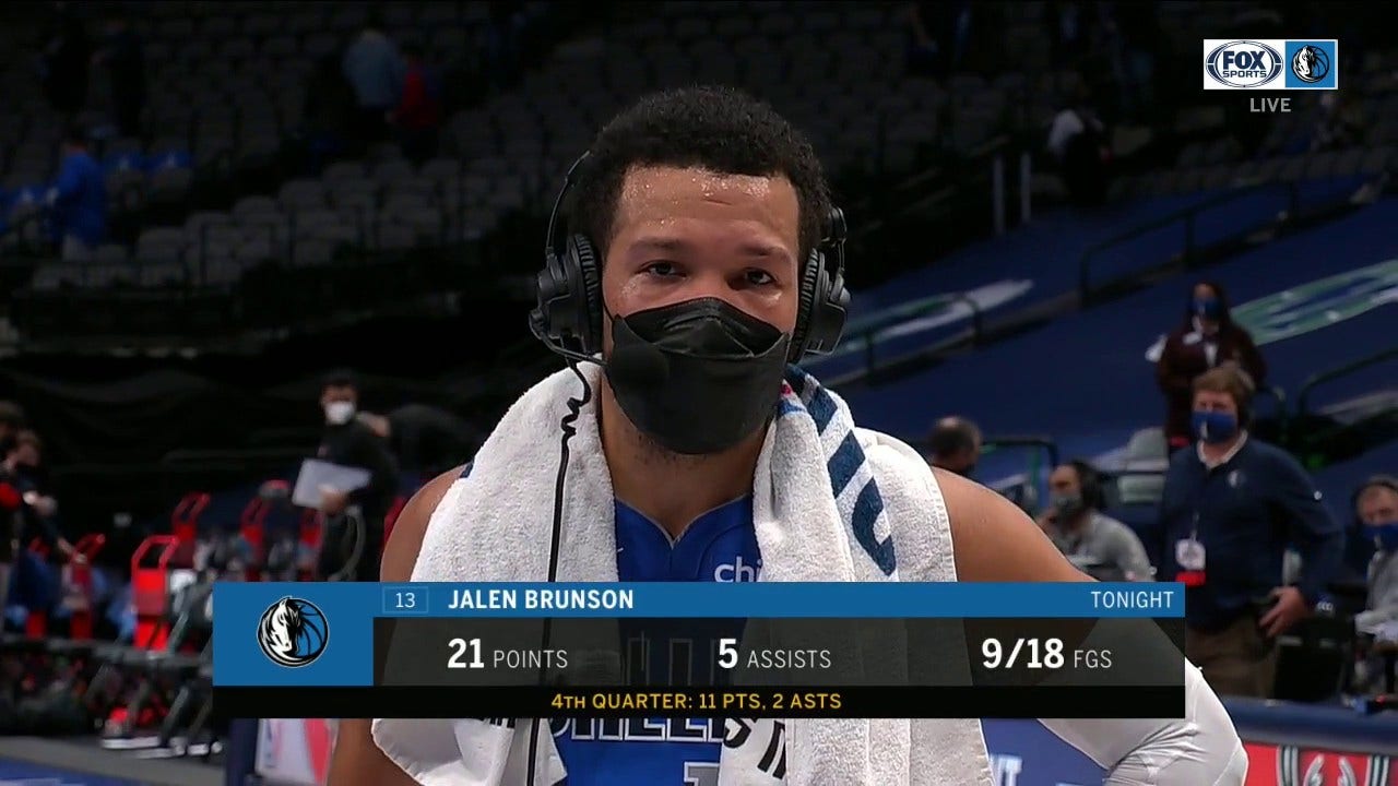 Jalen Brunson on huge night in Mavs 118-117 win over Hawks