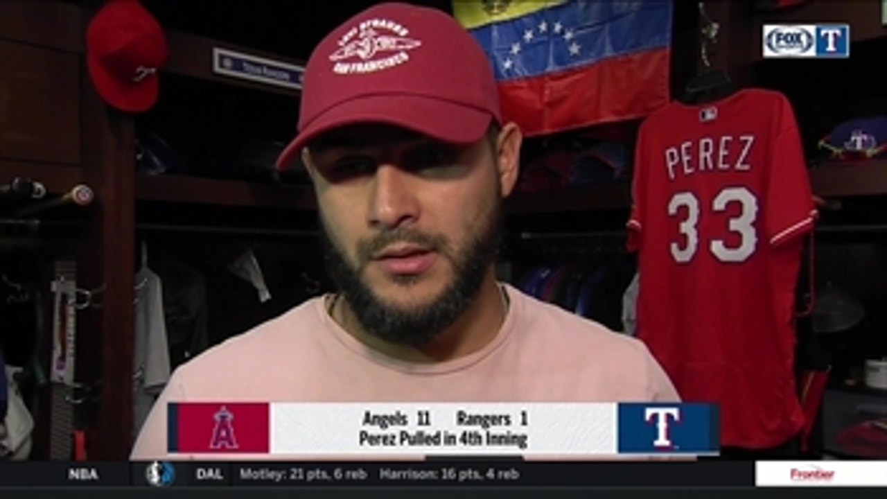 Martin Perez struggles in loss against Angels