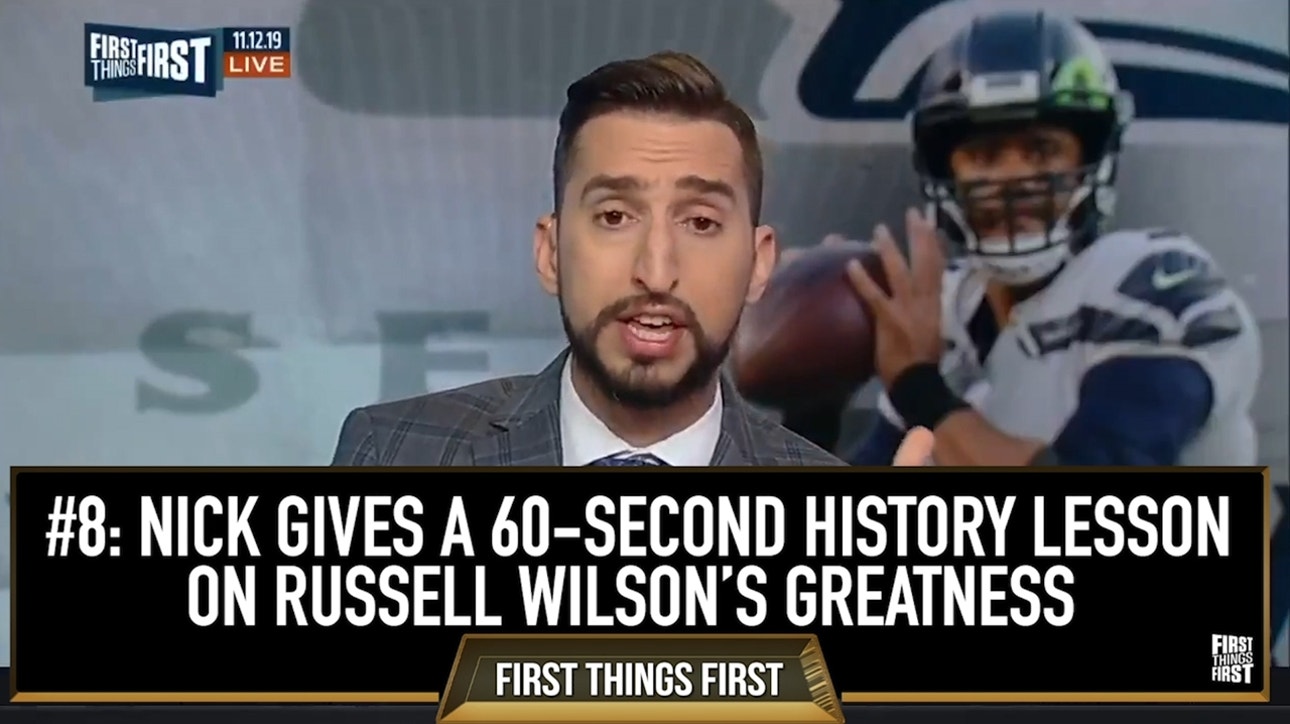 #8 Nick gives a 60-second history lesson on Russell Wilson's greatness ' 10 Best Moments of the Year