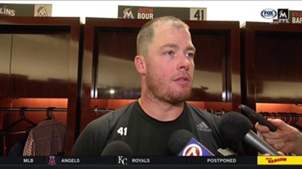 Brief words Justin Bour after loss to the Pirates