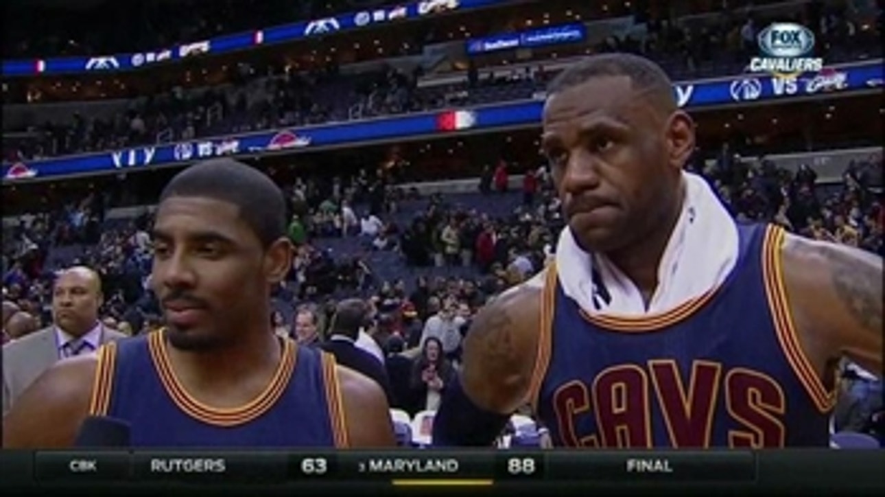 LeBron James and Kyrie Irving sing each other's praises after win over Wizards
