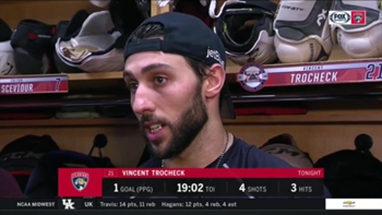 Vincent Trocheck discusses how Bruins capitalized on Panthers' defensive zone mistakes