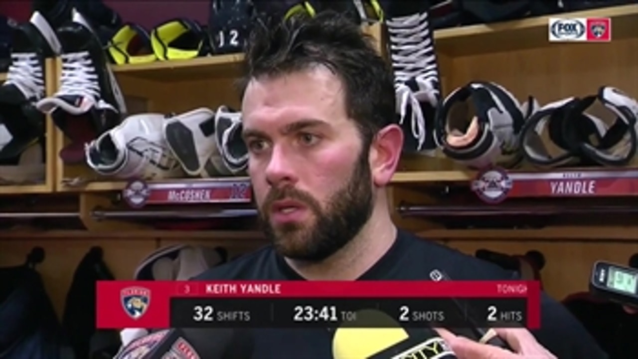 Keith Yandle details how game got away from Panthers in 2nd period