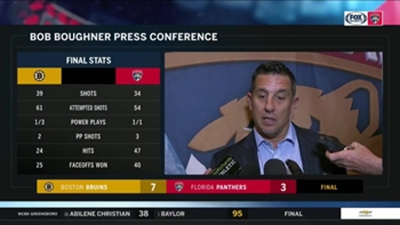 Bob Boughner: 'Bad turnovers ended up in the back of our net'