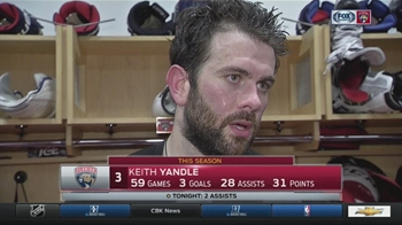 Keith Yandle: 'You can never doubt that we have a hard working group'