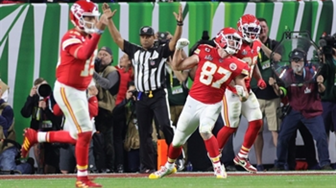 Patrick Mahomes to Travis Kelce touchdown pass cuts 49ers lead to 20-17 in fourth quarter