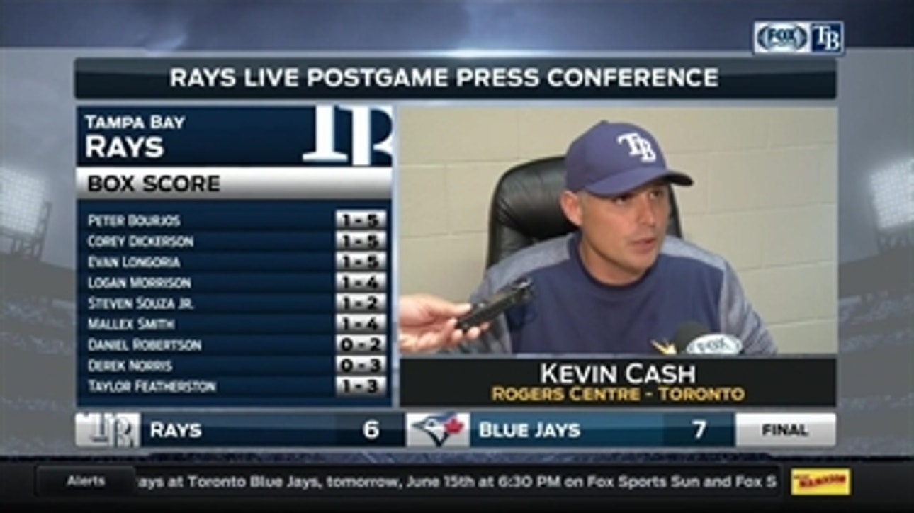 Kevin Cash: Jake Odorizzi struggled with his command today