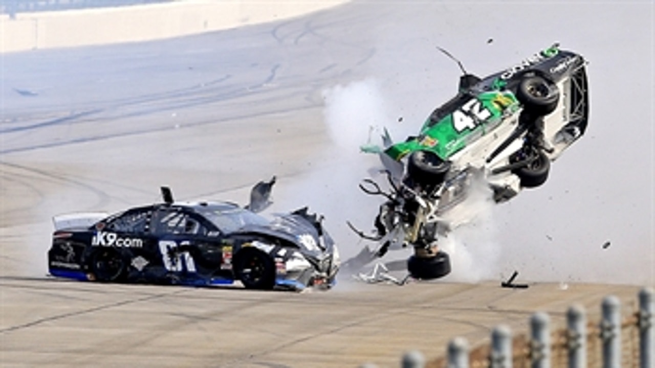 All of the crashes from the 2019 GEICO 500 at Talladega