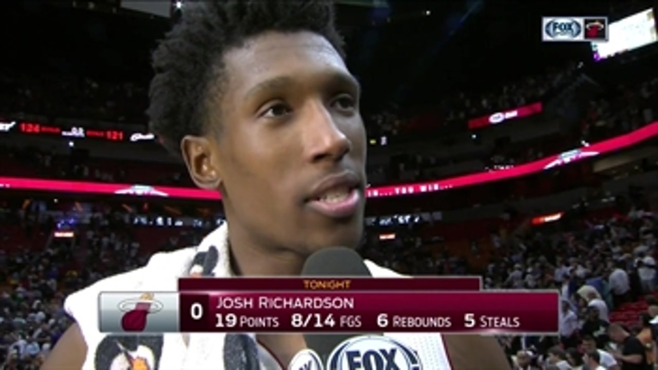Josh Richardson: 'These guys are so resilient'