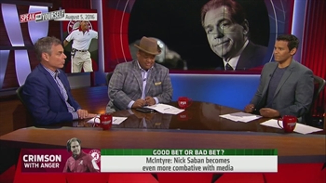 Nick Saban is competing against himself - 'Speak For Yourself'