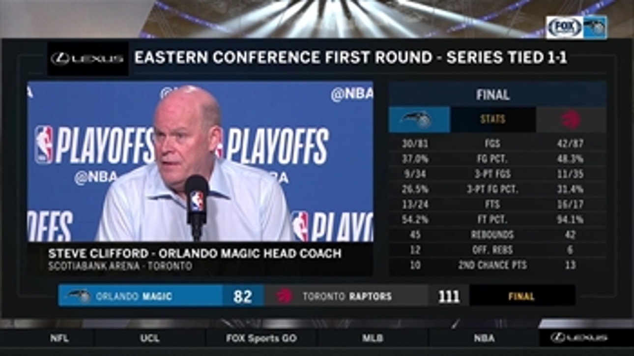 Steve Clifford on Game 2: The 2nd half surprised the heck out of me