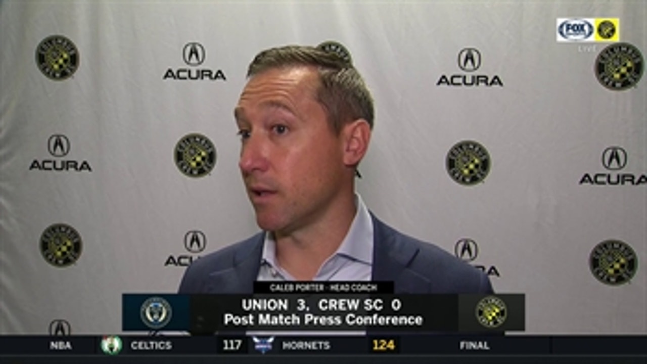 Caleb Porter: 'We took one on the chin' but Crew will be ready for Atlanta