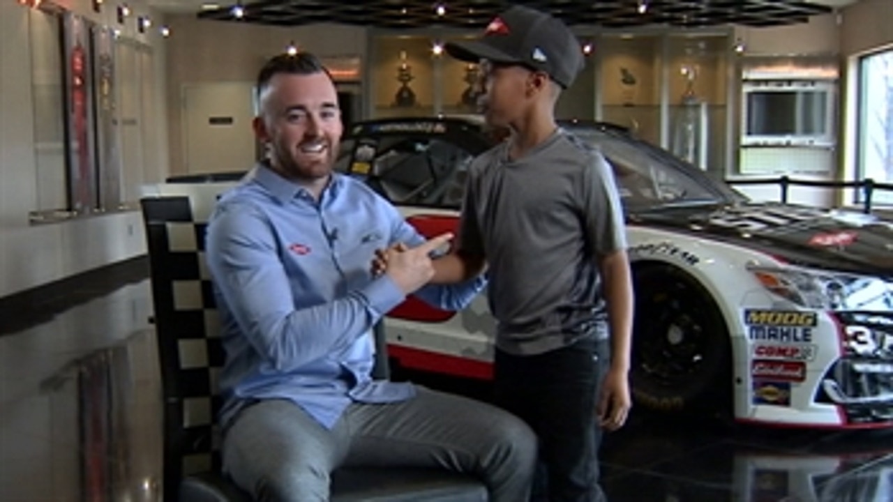 Austin Dillon reunited with young fan who gave him lucky penny