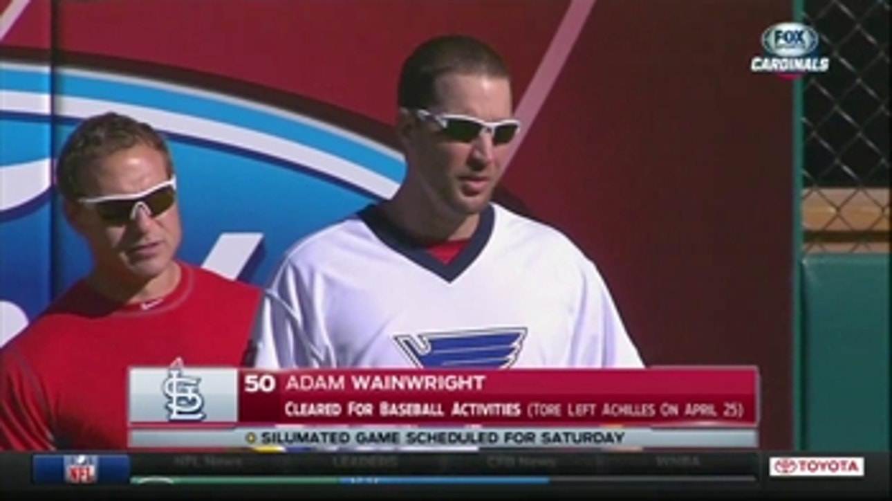 Wainwright cleared to resume baseball activities
