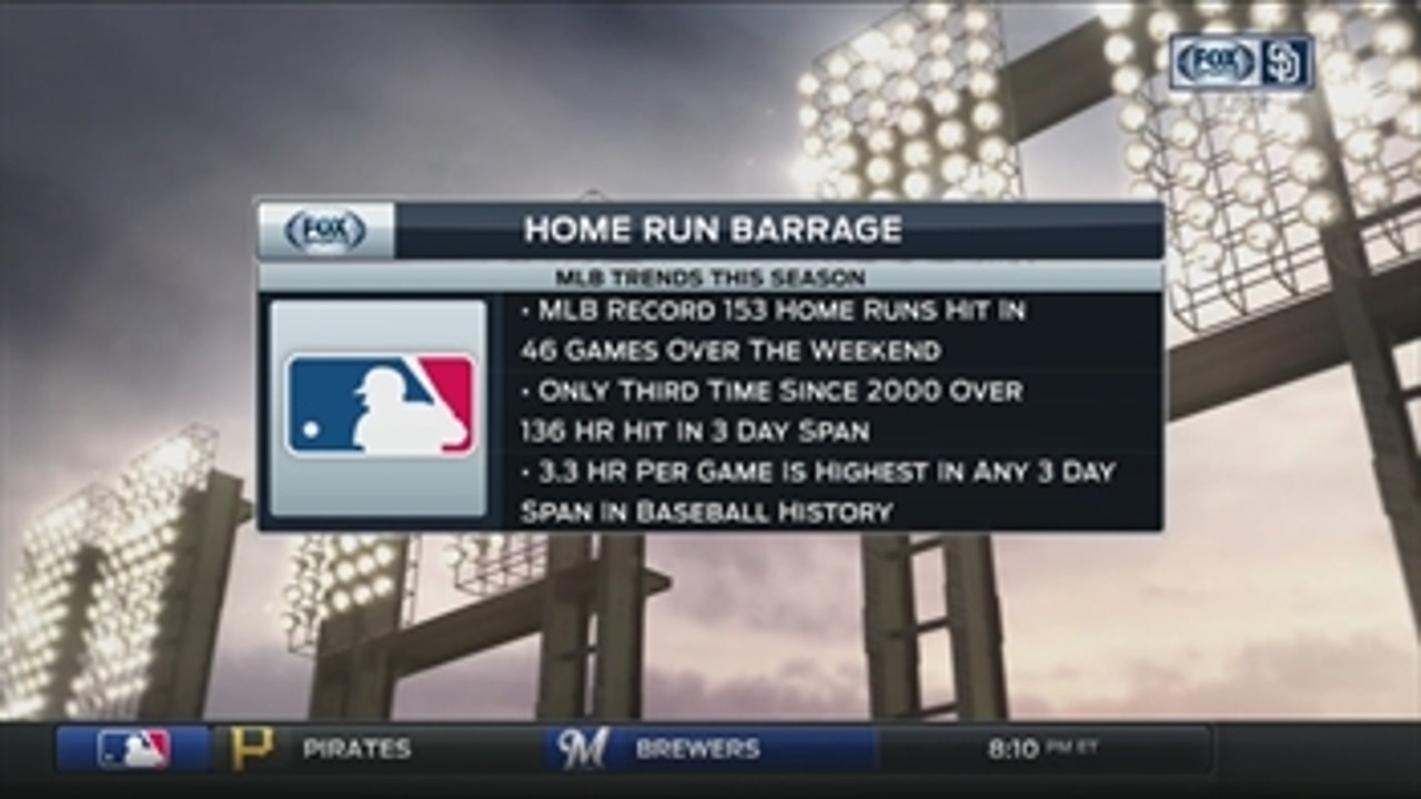 What's the reason behind MLB's latest surge in home runs?