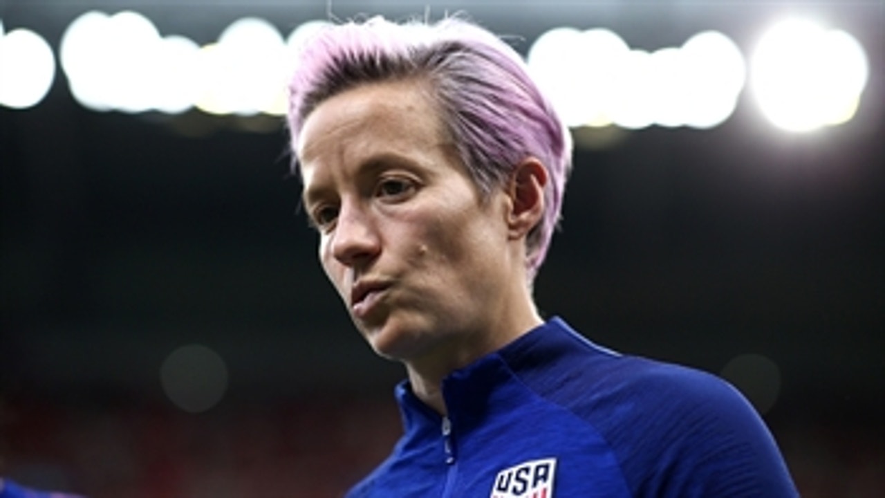 Which USWNT stars stepped up for Megan Rapinoe against England?
