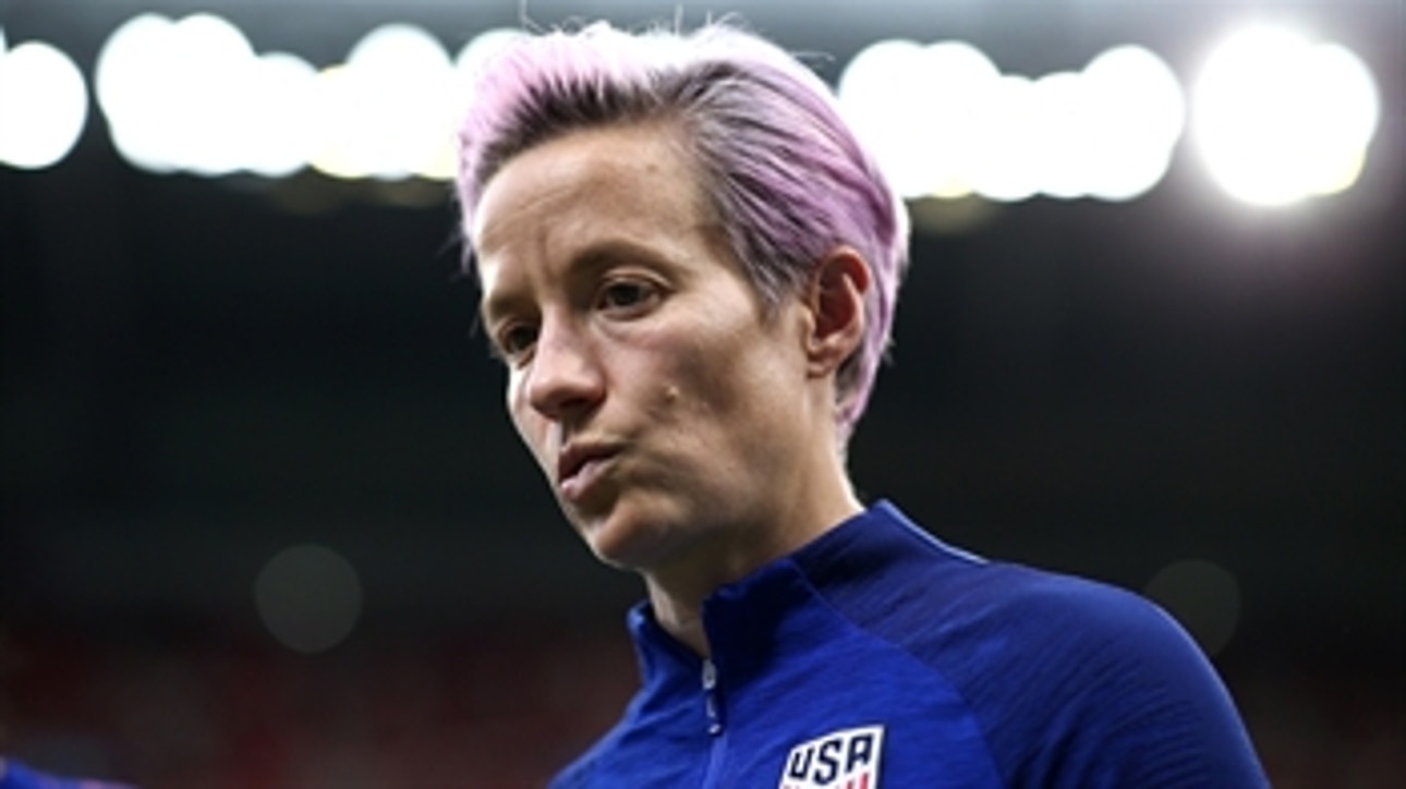 Which USWNT stars stepped up for Megan Rapinoe against England?