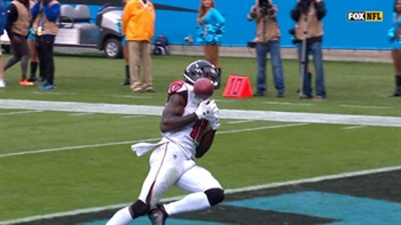 Julio Jones drops a wide open sure touchdown in the fourth quarter against the Carolina Panthers